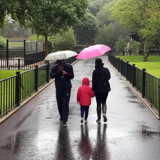 尽管天气不好，我们还是去了动物园，并且逛了很久。