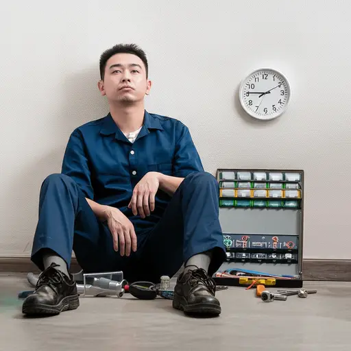 这次维修花了很长时间才完成。