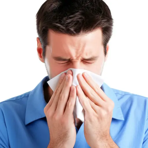 他大声地擤鼻涕。