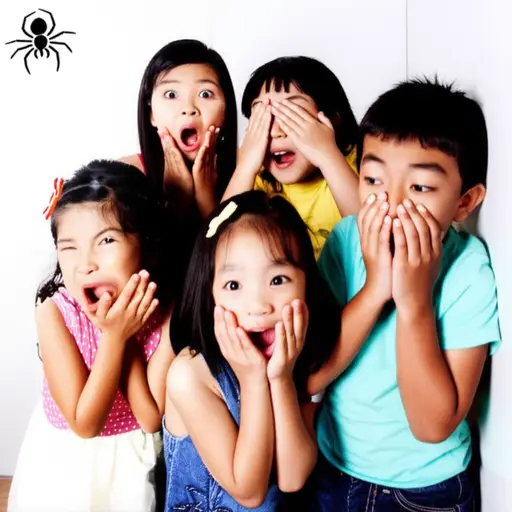 许多孩子害怕蜘蛛。