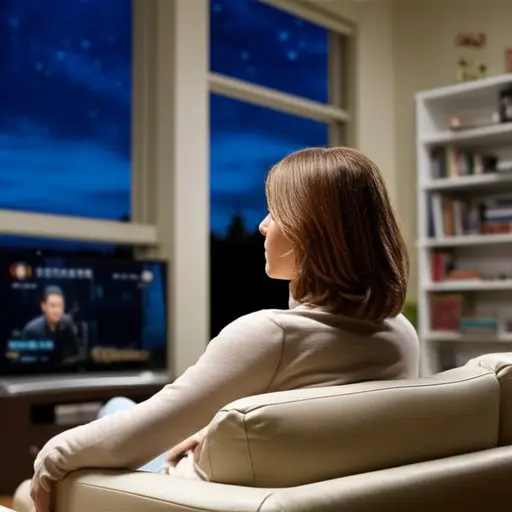 我妈妈喜欢在晚上看肥皂剧。