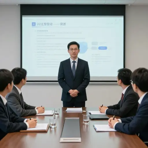 经理召开会议以澄清新的公司政策。