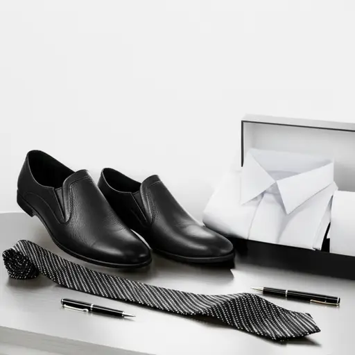 我收到了像鞋子、领带、衬衫、钢笔等礼物。