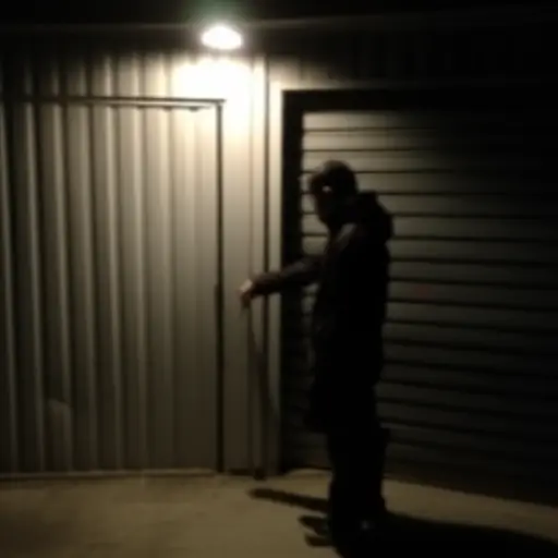 昨天大约晚上11点10分，我去锁了我的车库。