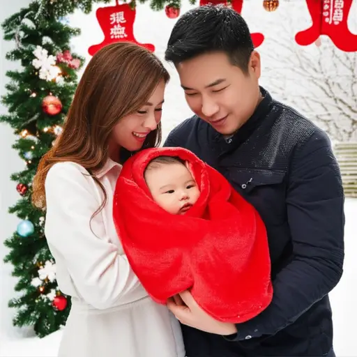 他们的宝宝去年十二月出生。