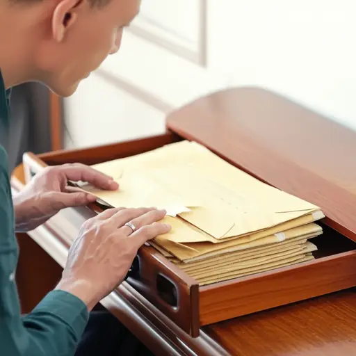 他把旧信件藏起来以保护自己的隐私。