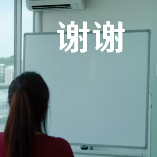 所以，当他开始说话时，除了‘谢谢’之外，我什么都听不懂。