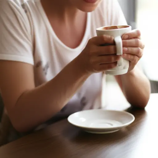 我喝咖啡来保持清醒。