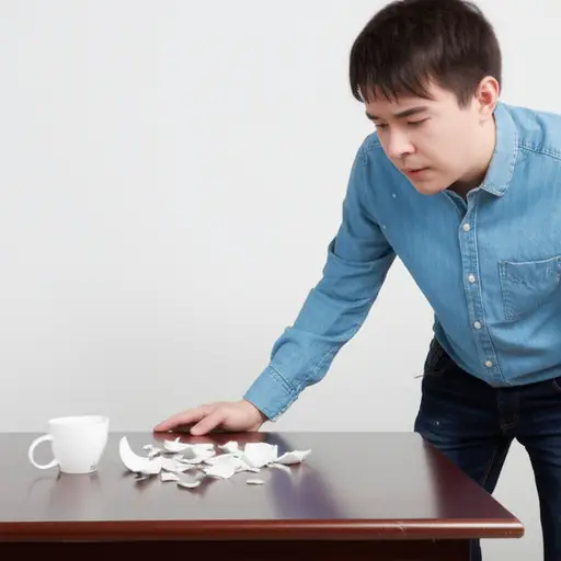 对不起，我把你的杯子打碎了。