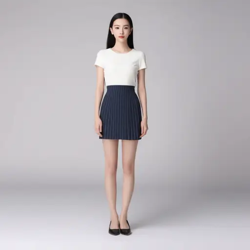 她有一个苗条的身材。