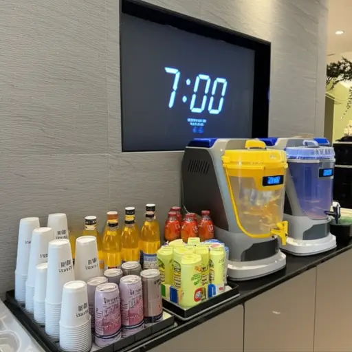 饮料将从七点开始供应。