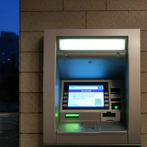 大多数银行外面都有自动取款机，以供24小时使用。