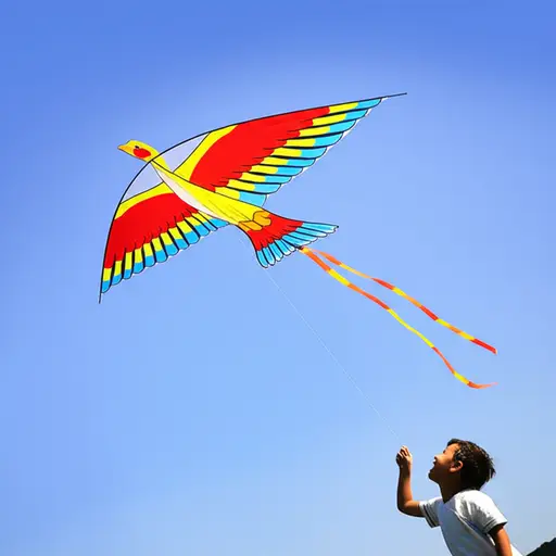 这个风筝的形状像一只鸟。