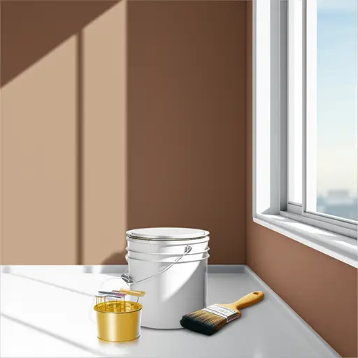 我想把我的房间刷成柔和的棕色。