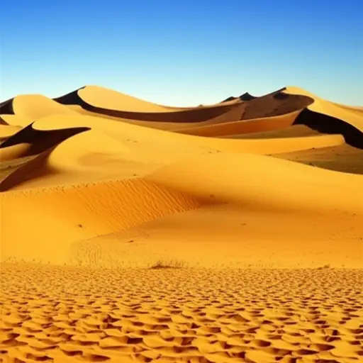 沙漠是一个干旱的地方。