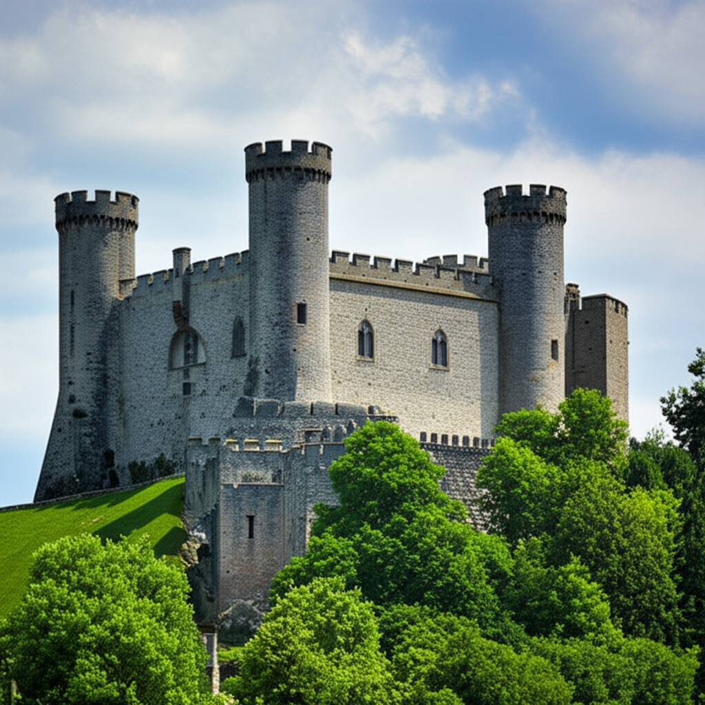 这座城堡历史悠久。