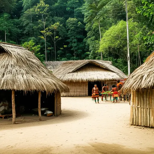 亚诺马米人生活在南美洲的丛林中。