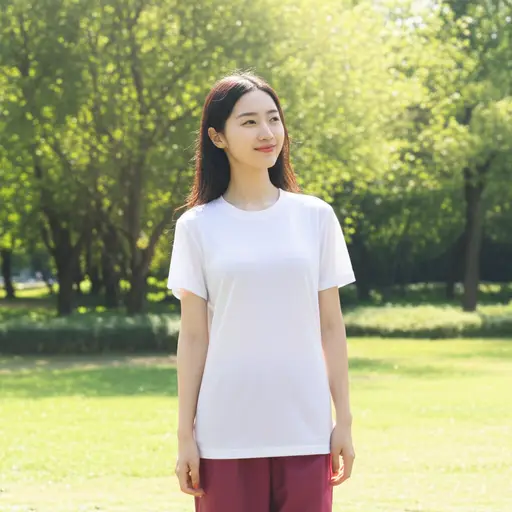 她显然为舒适而穿着。