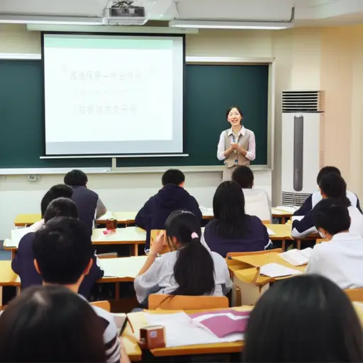 她向全班做了一个自信的展示。