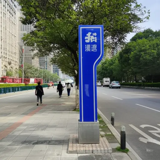 那个路标上写着什么？