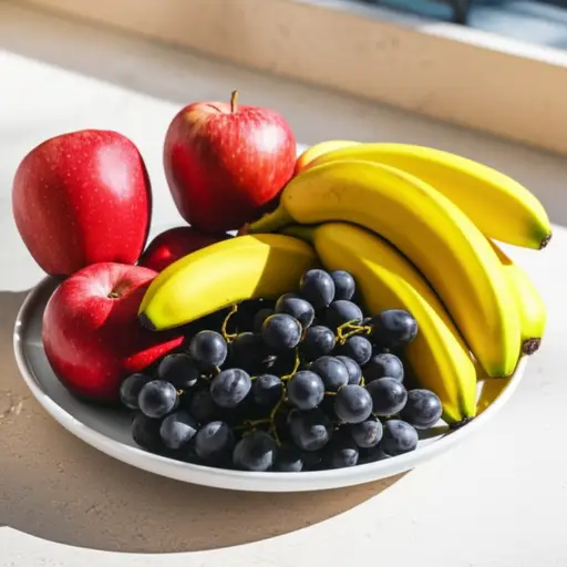 新鲜水果是健康的小吃选择。