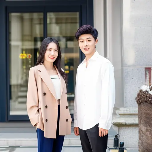 我们同时到达。