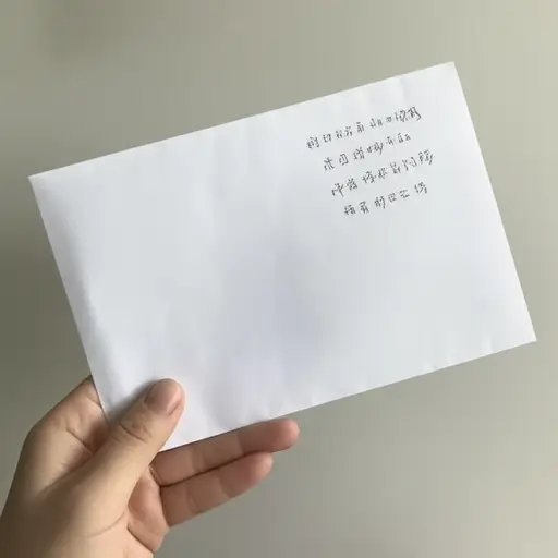 你认出信封上的字迹了吗？