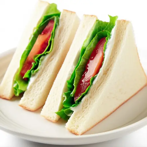 这个三明治里有西红柿和生菜。