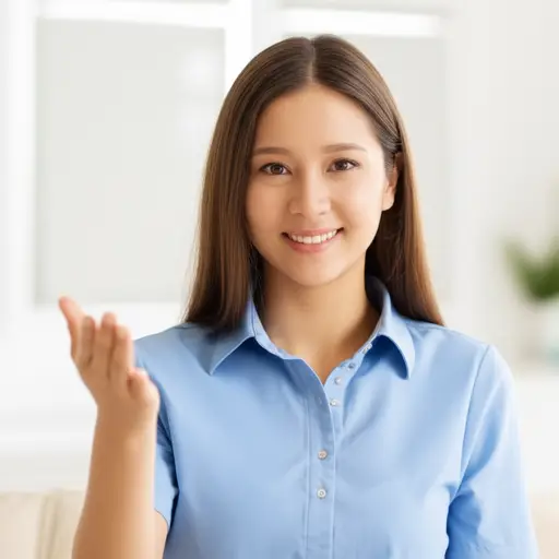 她对我非常友好。