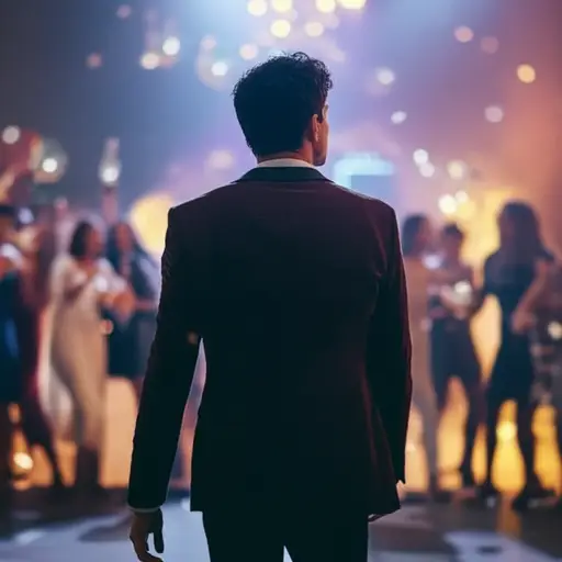 他毫无明显原因地离开了派对。