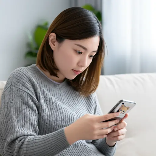 她在微信上接受了我的好友请求。