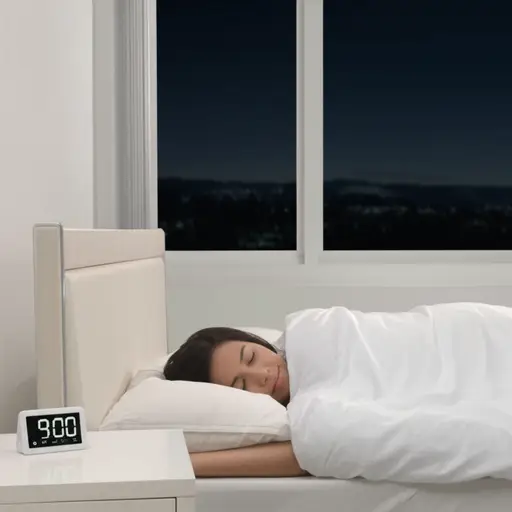 我晚上九点睡觉。