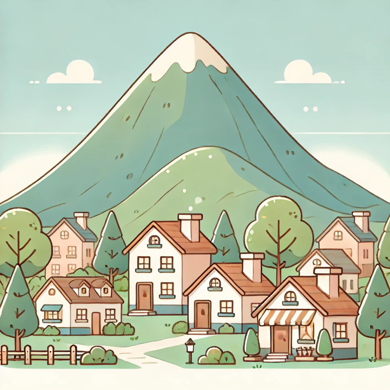 山前有一个小村庄。