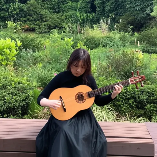 她演奏了一首美妙的乐曲。