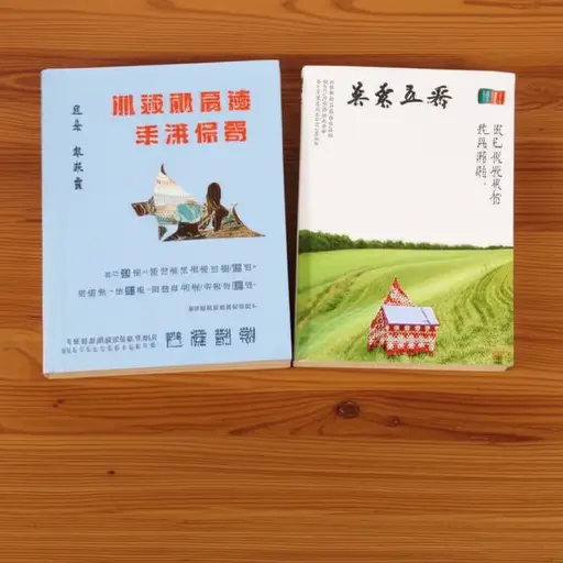 桌子上有一些书。