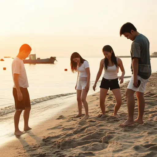 在海上度过几周后，再次感受到脚下坚实的地面真是太好了。