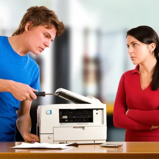 我们修不好那台旧打印机。