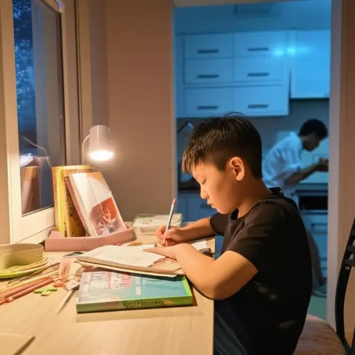 他需要在晚饭前完成他的作业。