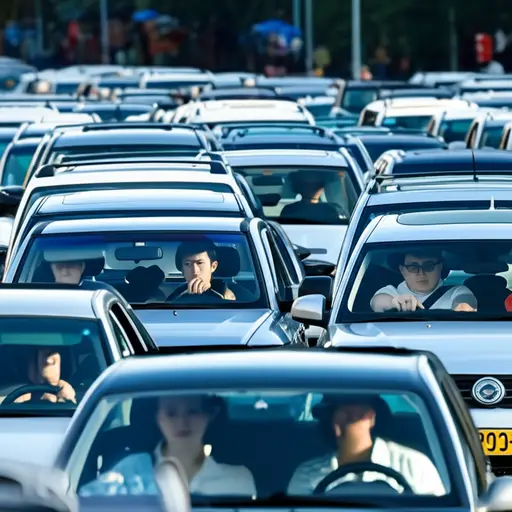 我被交通耽搁了。