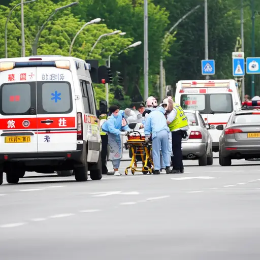 救护车迅速赶到事故现场，将伤者送往医院。
