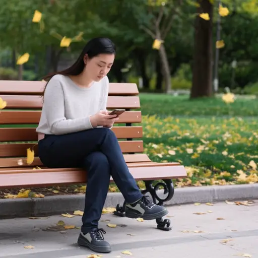 她刚和男朋友分手了。