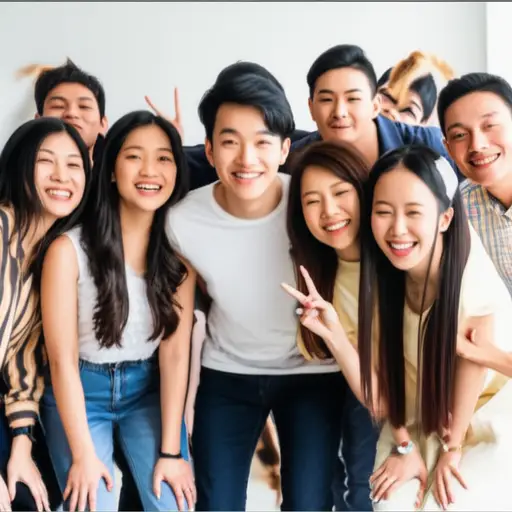 我邀请了十个或十一个朋友。