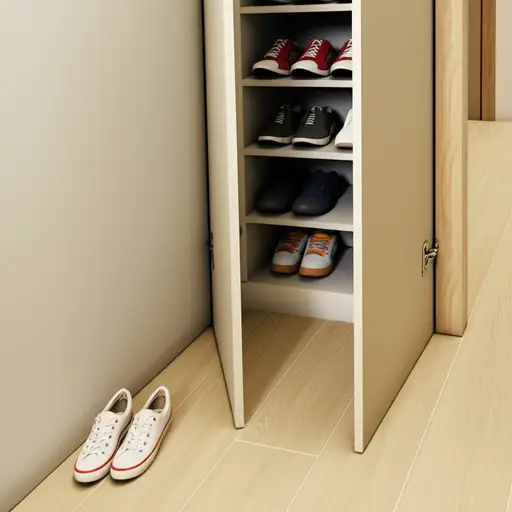 别把鞋子留在走廊里，把它们放到壁橱里去。