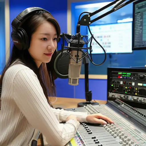 她在一个人气很高的电台工作。