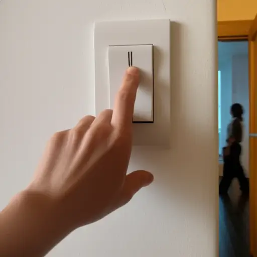 请在离开前关灯。