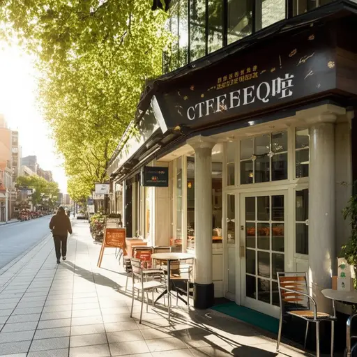 我在散步途中愉快地在当地一家咖啡馆停留了一下。