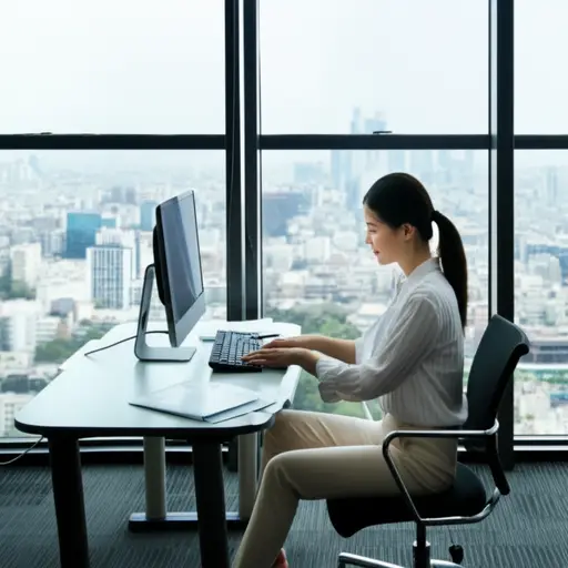 目前她在国外工作。