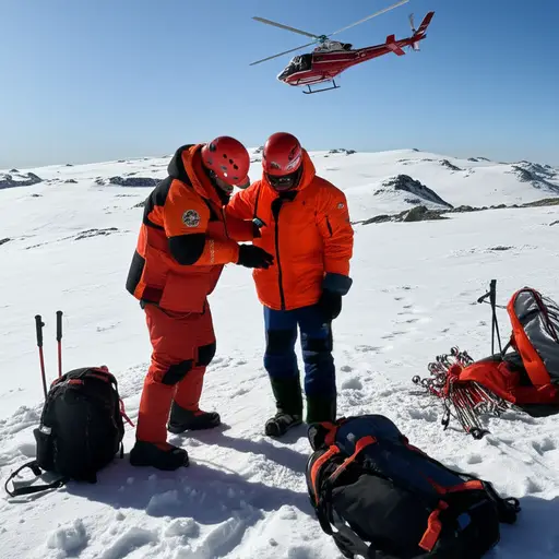 救援队发现失踪的登山者还活着。