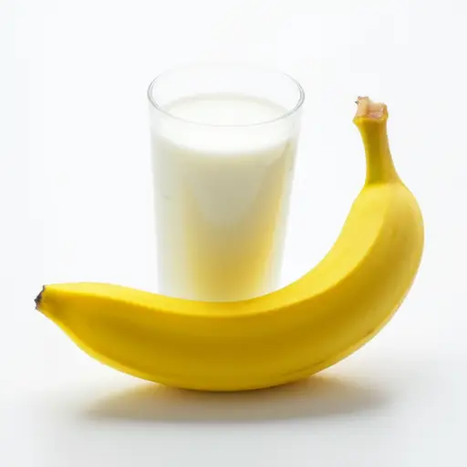 我早餐喜欢吃一根香蕉和一杯牛奶。