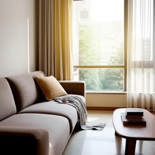 我的新公寓非常舒适。